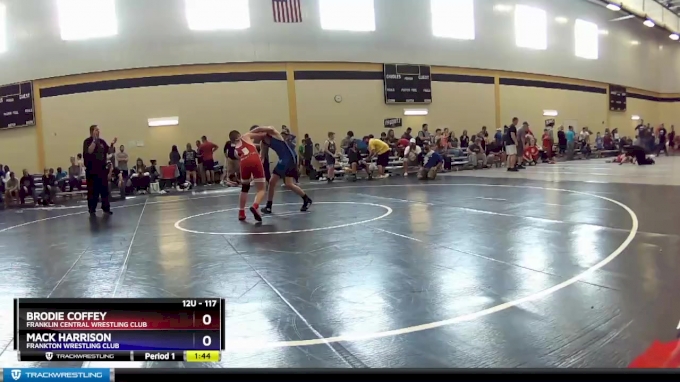 117 lbs Semifinal Brodie Coffey Franklin Central Wrestling Club vs Mack Harrison Frankton Wrestling Club