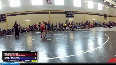 117 lbs Semifinal - Brodie Coffey, Franklin Central Wrestling Club vs Mack Harrison, Frankton Wrestling Club