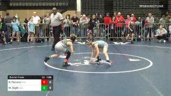 57 lbs Quarterfinal - Bennett Ferraro, Rampage ES vs Mason Sigle, ICWL ES