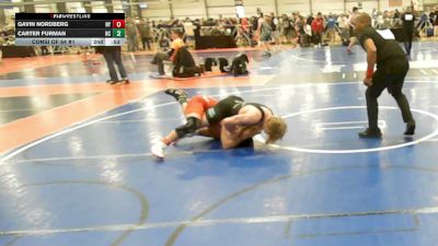 132 lbs Consi Of 64 #1 - Gavin Nordberg, NY vs Carter Furman, NC