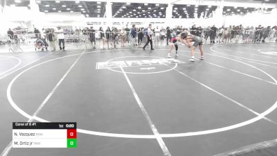 120 lbs Consi Of 8 #1 - Noah Vazquez, Bonita HS vs Mikey Ortiz Jr, Takedown Industries