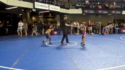 58 lbs Cons. Sub-semis - Wyatt Schoettle, Roncalli Wrestling Foundation vs Rivers Tahdooahnippah, Elgin Wrestling Club