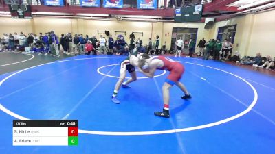 170 lbs Consi Of 16 #1 - Sean Hirtle, Tewksbury vs Austin Friere, Concord