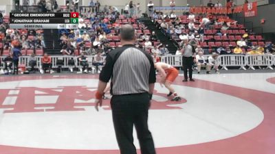 144 lbs Semifinal - Jonathan Graham, Lakeway Christian Academy vs George Emendorfer, Baylor School