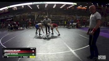 2A 132 lbs Cons. Round 3 - Jonathan Bruner, New Smyrna Beach Sr H S vs Jayden Bowles, Jesuit