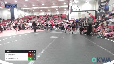 55 lbs Semifinal - Piper Norell, Scrappers vs Serenity Esparza, Oklahoma Mafia