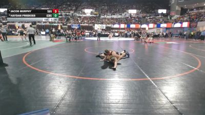 A - 138 lbs Semifinal - Haydan Frieboes, Custer Co. (Miles City) vs Jacob Murphy, Three Forks/Ennis