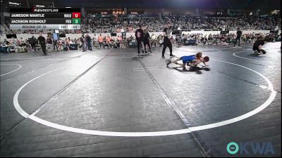 49 lbs Round Of 32 - Jameson Mantle, Wagoner Takedown Club vs Jackson Rosholt, Piedmont