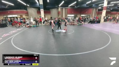 108 lbs Cons. Round 3 - Lawrence Hilbert, ONE Wrestling Academy vs Matthew Garcia, Pirate Wrestling Club