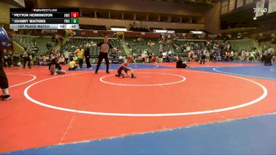 46 lbs 1st Place Match - Peyton Herrington, Battlefield Wrestling Club vs Johnny Watkins, Paris Wrestling Club