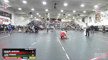 165 lbs Cons. Round 5 - Manuel Quesada, Oxnard vs Luke Hankins, Servite