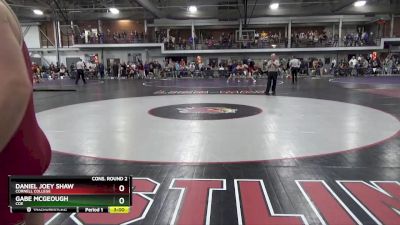 157 lbs Cons. Round 2 - Gabe McGeough, Coe vs Daniel Joey Shaw, Cornell College