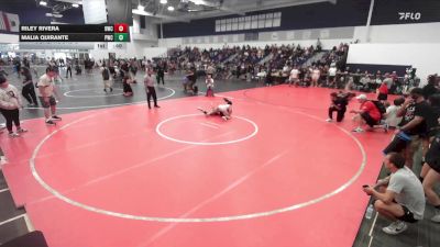 105 lbs Cons. Round 2 - Malia Quirante, Pounders Wrestling Club vs Riley Rivera, 951 Wrestling Club