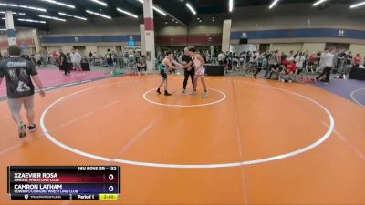 132 lbs Cons. Round 2 - Xzaevier Rosa, Finesse Wrestling Club vs Camron Latham, Cowboy/Cowgirl Wrestling Club