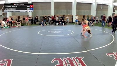 126 lbs Cons. Round 2 - Cohen Wells, Washington vs Lucas Nevins, Idaho