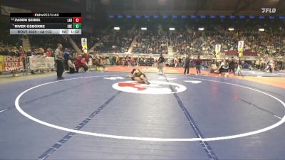 4A-132 lbs Champ. Round 1 - River Osborne, Sheridan vs Zaden Seibel, Laramie