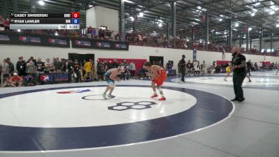 74 kg Quarters - Casey Swiderski, Cowboy RTC vs Ryan Lawler, Buffalo Valley RTC