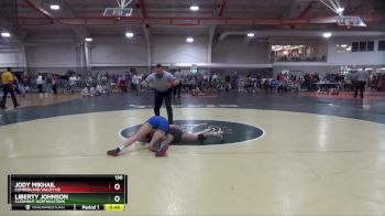 130 lbs Cons. Round 6 - Jody Mikhail, Cumberland Valley Hs vs Liberty Johnson, CLERMONT NORTHEASTERN