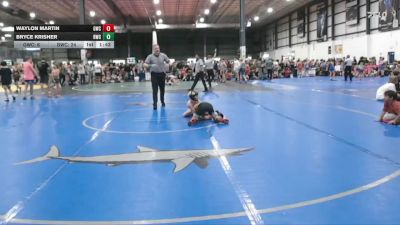 70 lbs Waylon Martin, GRIZZLY WRESTLING CLUB vs Bryce Krisher, BLACKHAWK WRESTLING CLUB