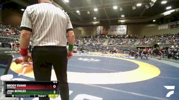 1A 120 lbs Quarterfinal - Brody Evans, Altamont vs Josh Bowles, Piute