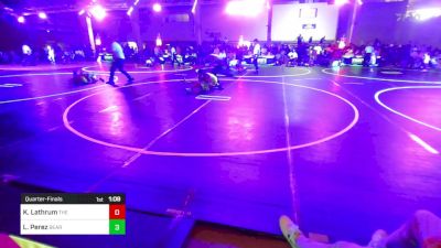 53 lbs Quarterfinal - Kruz Lathrum, The Best Wrestler vs Lucas Perez, Bear Cave WC