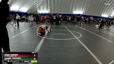 160 lbs Round 6 (8 Team) - Gabriel Paraniuk, OMP vs Jonah Jenkins, Dayton Bandits