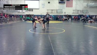 150 lbs 3rd Place Match - Carson Schultz, Sherwood vs Miles Leonard, Sherwood