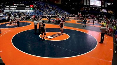 190 lbs Champ. Round 1 - Sam Fontaine, Chicago (Marist) vs Nadia Razzak, Schaumburg (H.S.)