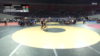 6A Boys 138 lbs Champ. Round 1 - Parker Abbott, Clackamas Boys vs Ahmeil Keys, McDaniel Boys