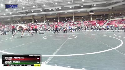 175 lbs Champ. Round 1 - Colesen Andresen, Columbus vs Boden Hughes, Linn County