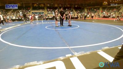 105 lbs Quarterfinal - Mya Waite, Tulsa Blue T Panthers vs Raider Fugett, Raw Wrestling Club