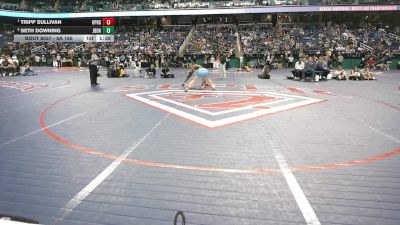 6A 165 lbs Quarterfinal - Tripp Sullivan, Union Pines High School vs Seth Downing, James B. Dudley High School