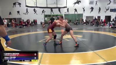 143.0 Round 3 (16 Team) - Camryn Brown, Gannon University vs Maia Crumb, Indiana Tech