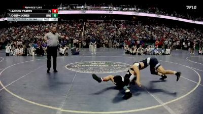 1A 144 lbs Quarterfinal - Landon Yeates, Pamlico County High School vs Joseph Jones, Mount Airy High School