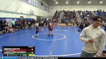 135 lbs Round 1 - Aubree Storm Gutierrez, Neutral Grounds vs Jeremiah Aboytes, Neutral Grounds