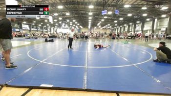 126 lbs Rr Rnd 1 - Clayton Lowe, Ohio Titan Grey vs Max Benore, Guardians Of The Great Lakes