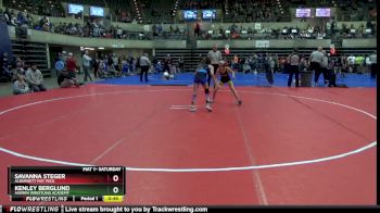 90 lbs Round 3 - Kenley Berglund, Askren Wrestling Academy vs Savanna Steger, Alburnett Mat Pack