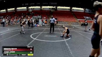 84 lbs Round 6 (8 Team) - Ayden Unger, Lake WC vs Brinson Braun, Warner Elite