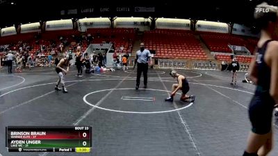 84 lbs Round 6 (8 Team) - Ayden Unger, Lake WC vs Brinson Braun, Warner Elite