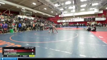 134 lbs Cons. Round 3 - Dante Chavez, Maria Carrillo High School vs Xavier Kou, Las Lomas High School