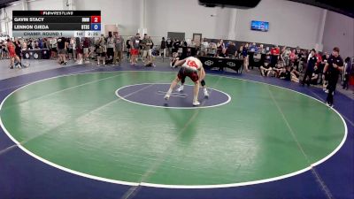 150 lbs Champ. Round 1 - Gavin Stacy, Beast Mode Wrestling vs Lennon Ojeda, Beat The Streets Chicago-Avondale