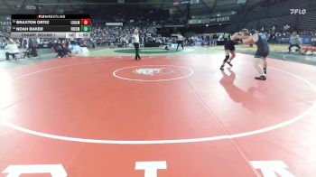 Boys 1B/2B 190 Champ. Round 1 - Braxton Ortiz, La Salle vs Noah Baker, Freeman