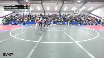 115 lbs Semifinal - Addisyn Bunch, Owasso Girls HS vs McKenzie Colbert, Fort Gibson
