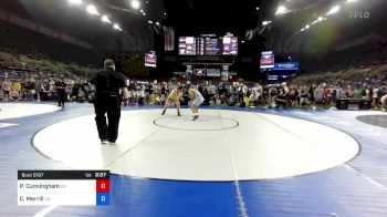 220 lbs Rnd Of 32 - Pierce Cunningham, Kansas vs Coby Merrill, California