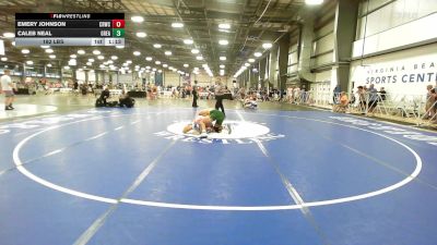 182 lbs Rr Rnd 3 - Emery Johnson, Camp Reynolds vs Caleb Neal, Great Bridge Wrestling Club