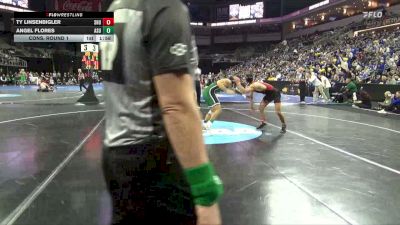 149 lbs Cons. Round 1 - Angel Flores, Adams St. vs Ty Linsenbigler, Seton Hill
