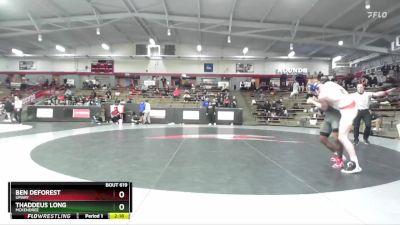 133 lbs Quarterfinal - Thaddeus Long, McKendree vs Ben DeForest, UMary