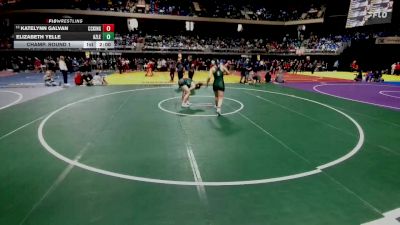 5A 165 lbs Champ. Round 1 - Katelynn Galvan, Corpus Christi King vs Elizabeth Yelle, Azle