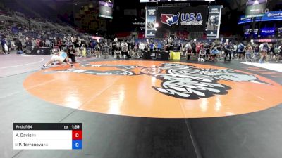 106 lbs Rnd Of 64 - Kael Davis, PA vs Pj Terranova, NJ