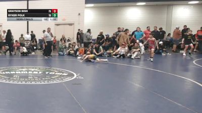 55 lbs Semifinal - Grayson Bish, PA vs Ryker Polk, VA